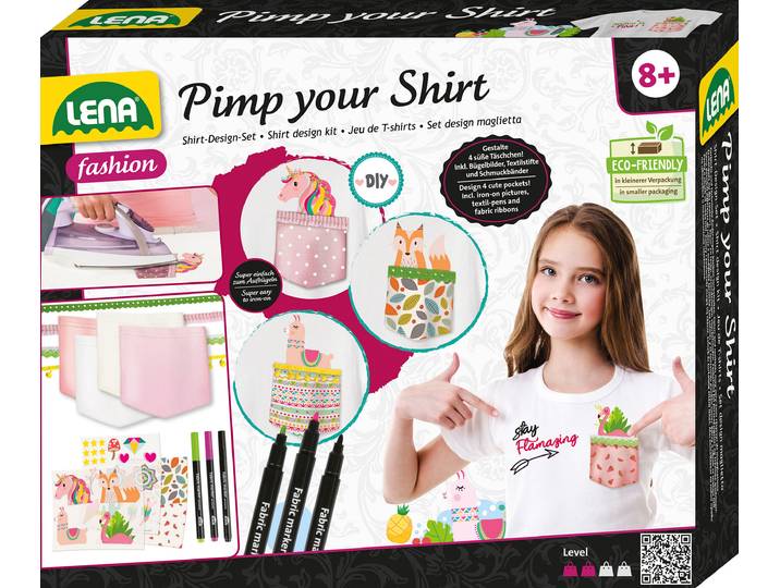 Kreativset LENA Pimp your Shirt , bunt, Kreativsets, Kinder, Kunststoff, Kreativset