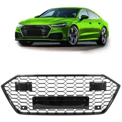 Wabengrill Kühlergrill schwarz glanz passend für Audi A7 C8 ab 2018 kein RS7