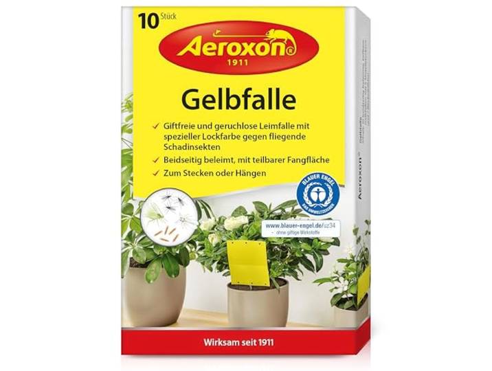 Aeroxon - Vliegenvanger gele stickers - 10 stuks