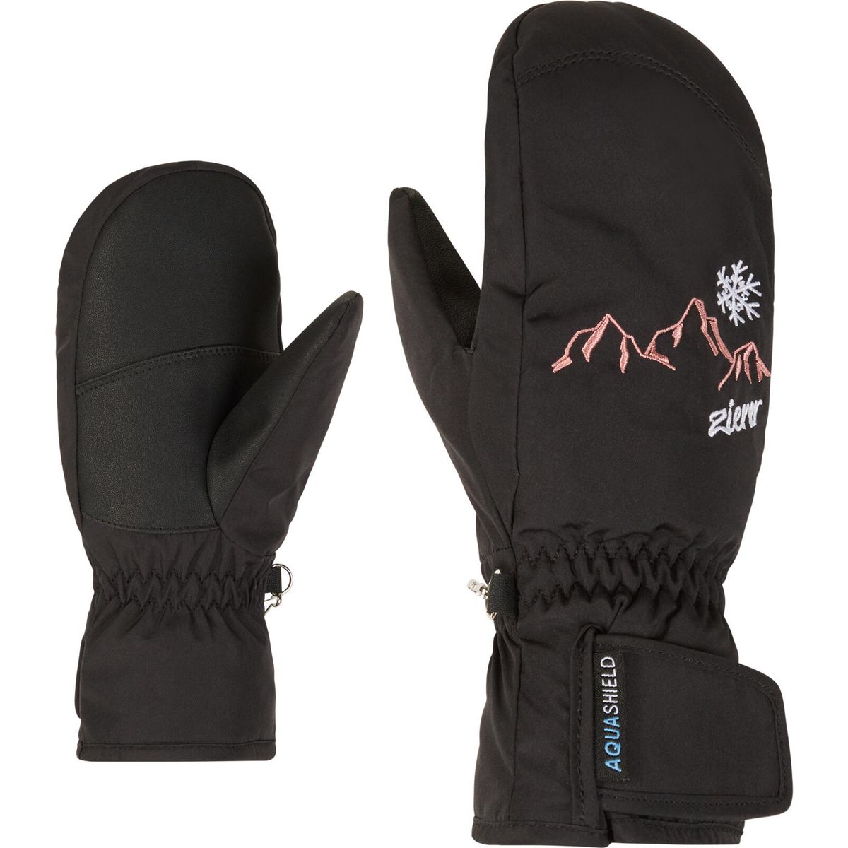 Ziener Laillani-z AS Mitten Glove Junior Girls black (12) 3 115039-12-3