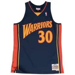 Mitchell & Ness, Herren, Sportshirt, Swingman Jersey State Warriors 200910 Stephen Curry (XL), Blau, XL