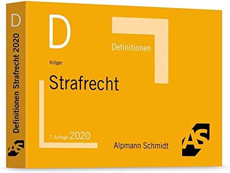 Rolf Krüger - Definitionen Strafrecht - Preis vom 09.10.2026 07:28:09 h