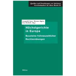 Höchstgerichte in Europa, Fachbücher von Eva Ortlieb