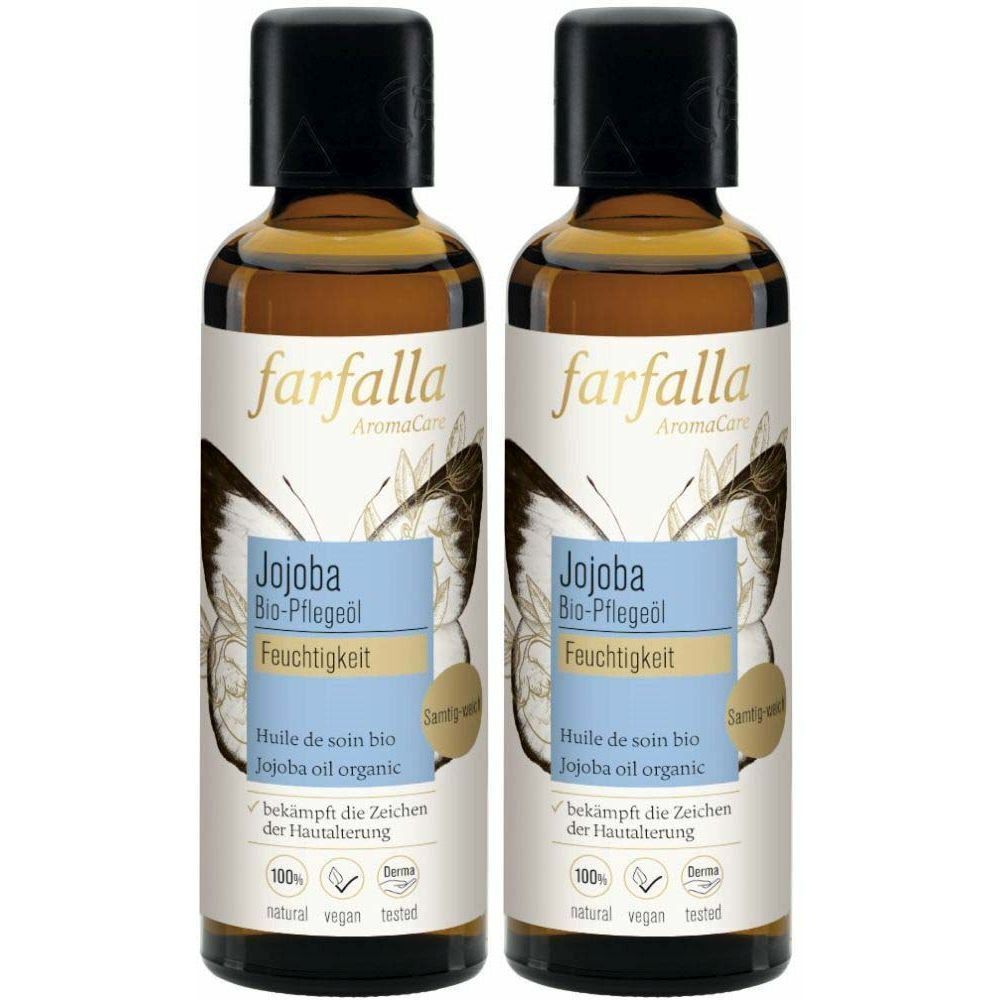 Farfalla Bio-Pflegeöl Jojoba 75 ml x2 2x75 Hautöl