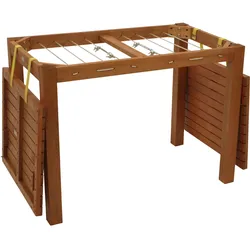 Funktions - Gartentisch mit Wäscheständerfunktion, 100x60x74,5cm
