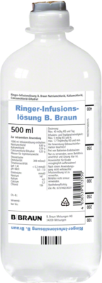 B. Braun Melsungen AG RINGER LÖSUNG B.Braun Ecoflac Plus 10X500 ml 01471411