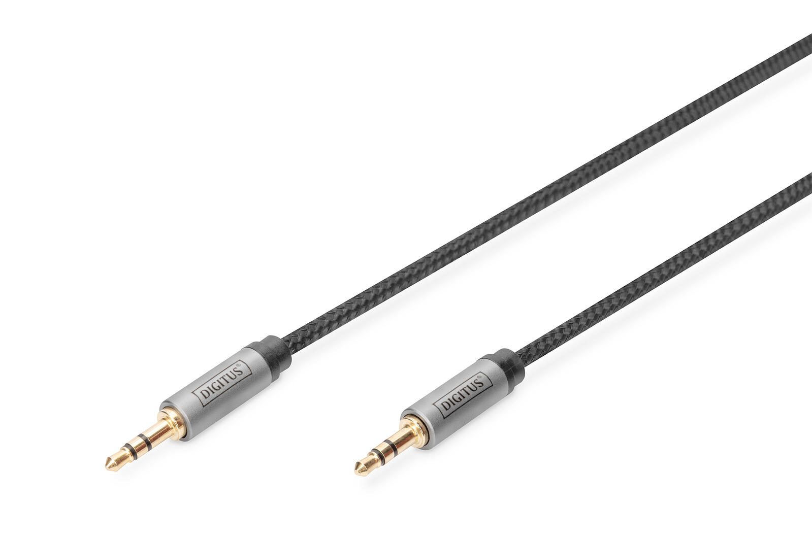 DIGITUS Audio Anschlusskabel, Stereo Mini-Klinkenstecker DB-510110-010-S