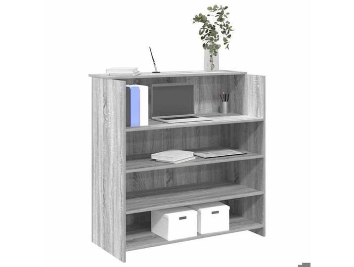 Bureau de réception - SWEETY - sonoma gris 100x50x103 5 cm bois ingénierie b95