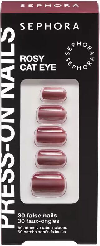 SEPHORA - PRESS ON - Kunstnagel-Set, 30 Stück, Rosy cat eye