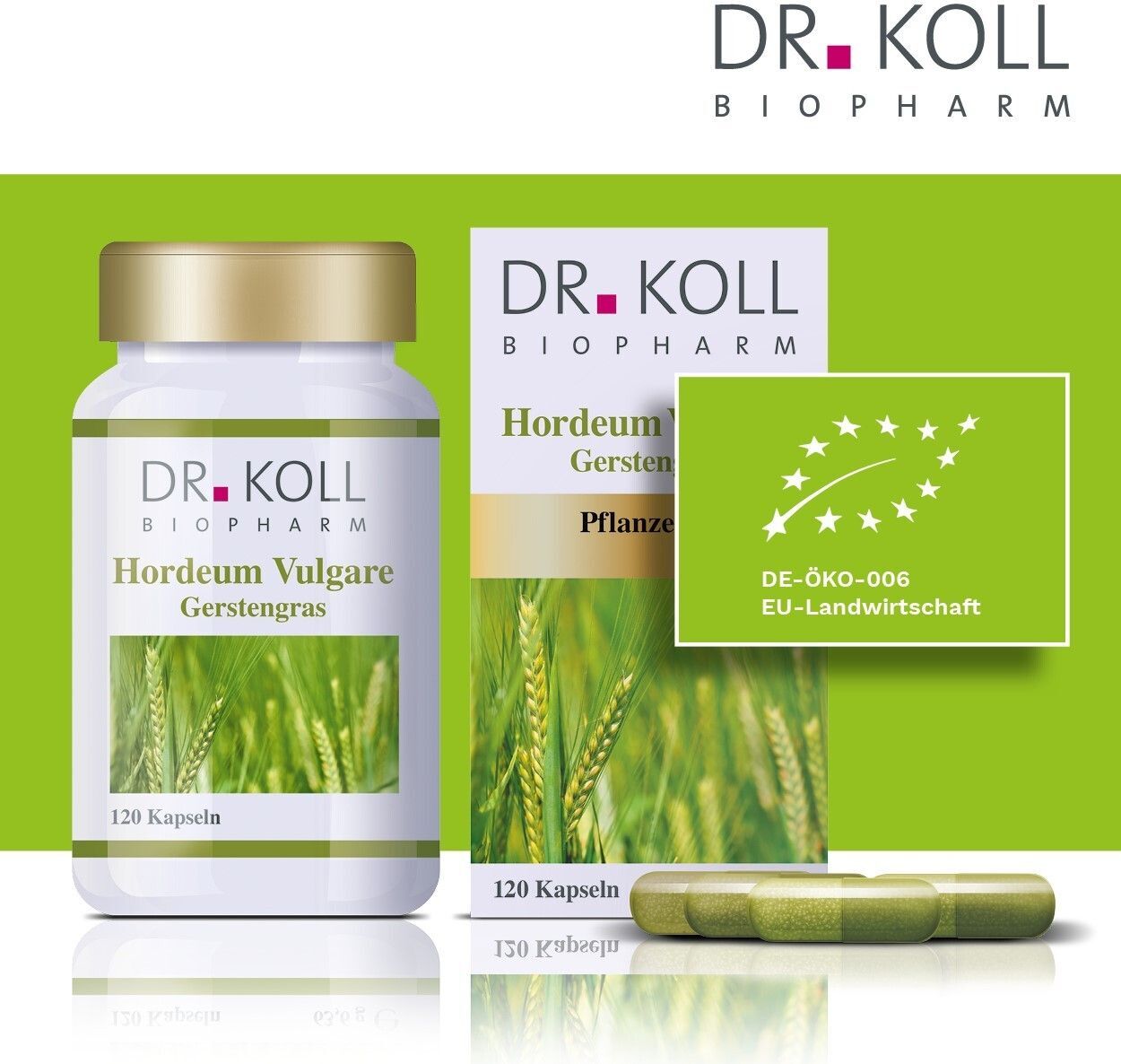 DR. KOLL Gerstengras Hordeum Vulgar Bio 120 St Kapseln