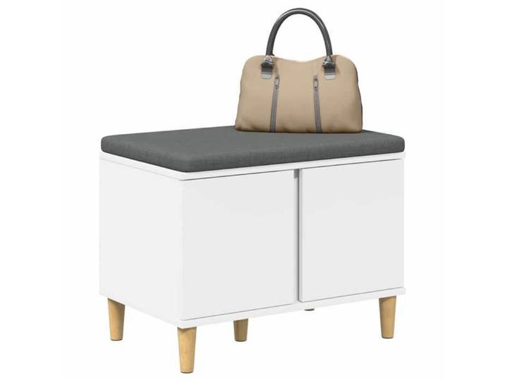Soldes Moment Banc d'entrée(1 pc) - YUYUE - Montage Facile - Banquette/Coffre de couloir avec coussin avec stockage Blanc 60x38x46c