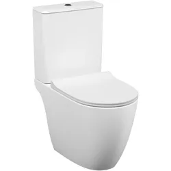 Sento Tiefspüler-Stand-WC-Kombination Flush 2.0 Open back Weiß Hochglanz