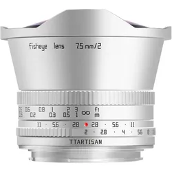 TTArtisan 7,5mm f/2,0 Fisheye, silber - MFT