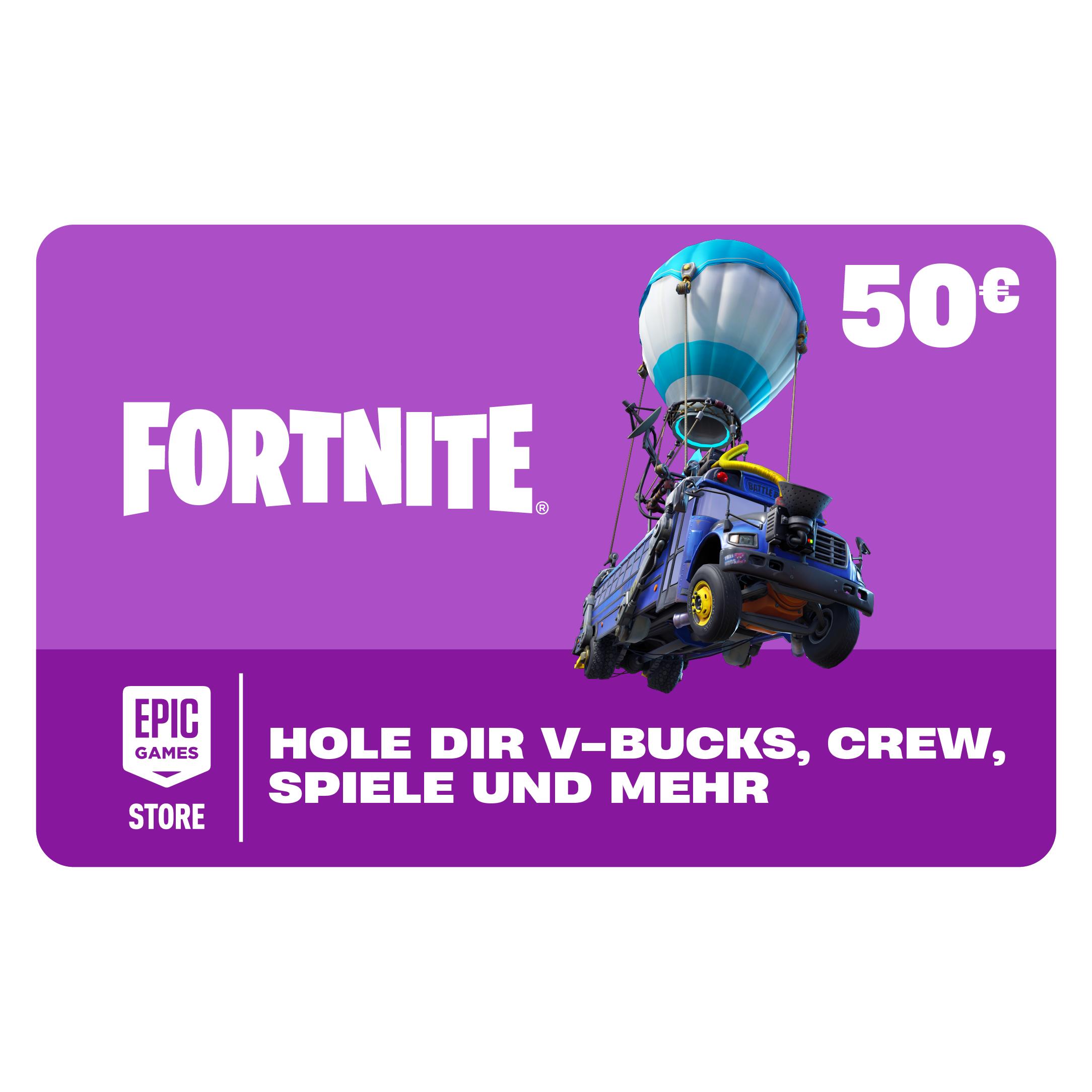 Epic Guthabenkarte 50€ (50 EUR) (Epic50)