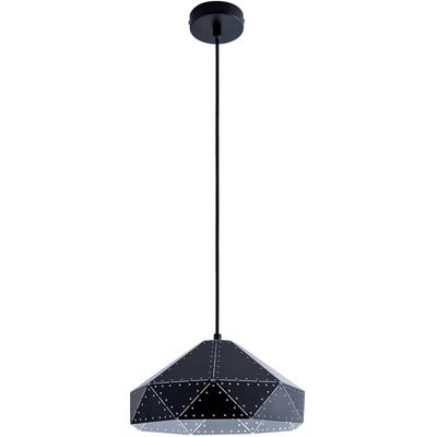 PACO HOME Pendelleuchte "SAYID", schwarz, 1, H: 16cm, Leuchten, Hängelampe Esszimmer Esstischlampe Steampunk Lampe Textilkabel E27, Pendelleuchte