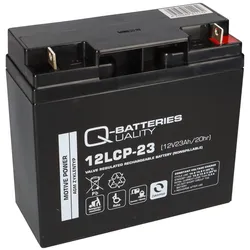Q-Batteries 12LCP-23 12 V 23 Ah AGM Deep-Cycle-Akku