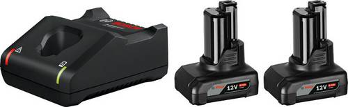 Bosch Professional 1600A01B20 GAL 12V-40 +2x GBA 6.0Ah Werkzeug-Akku und Ladegerät 12V 6Ah Li-Ion