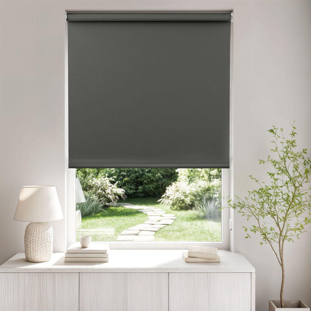 Zipcode Design Blackout Roller shade Charcoal 150cm W x 165cm L