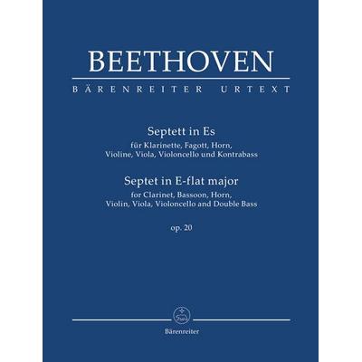 Septett für Klarinette, Fagott, Horn, Violine, Viola, Violoncello und Kontrabass in Es op. 20, Taschenbuch von Ludwig van Beethoven, Bärenreiter