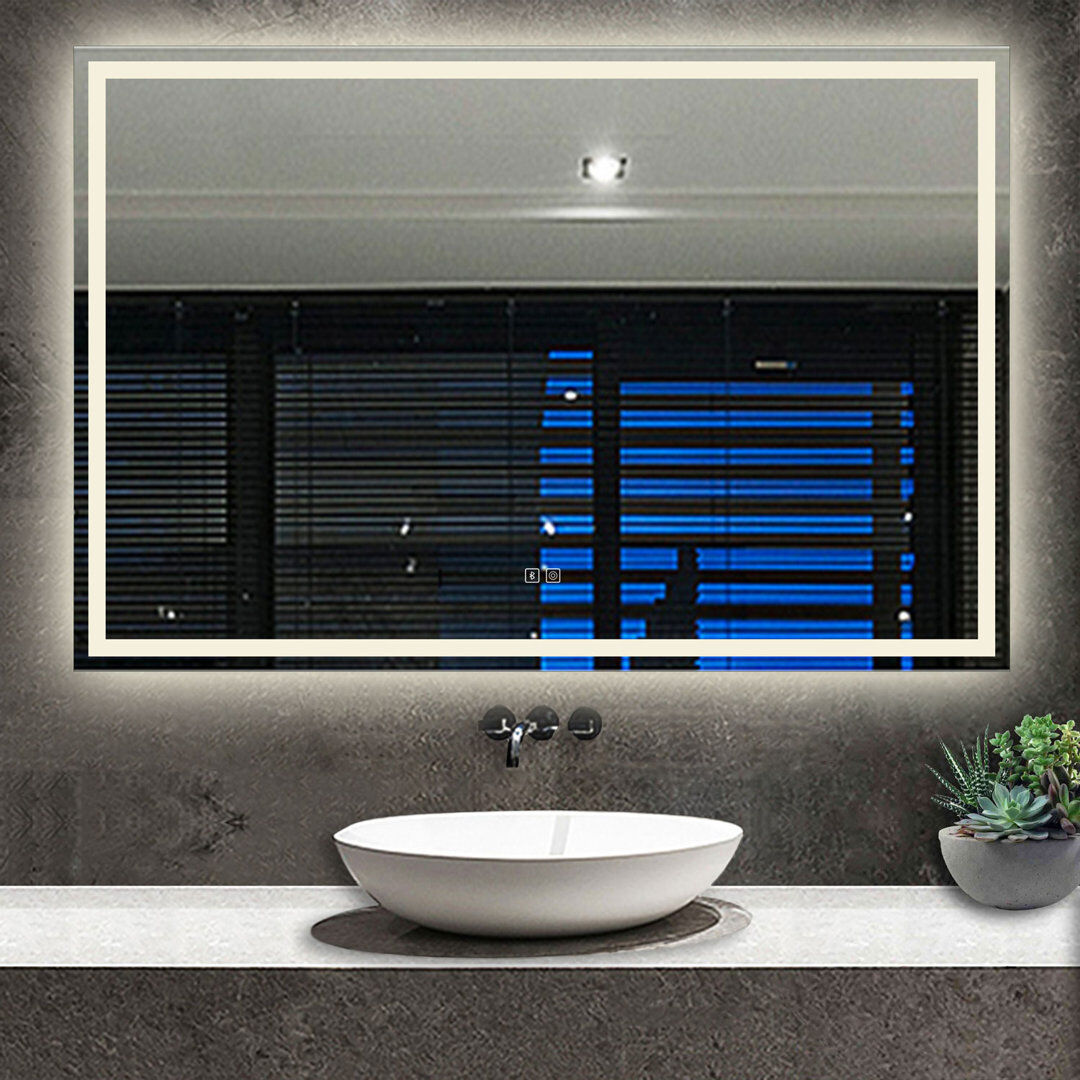 Metro Corstiaan Rectangle Wall Makeup / Shaving Mirror Clear 80cm x 150cm