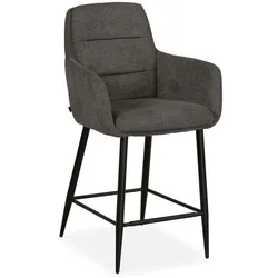 MAISON Barstuhl Waco 6 Mikrofaser Anthracite