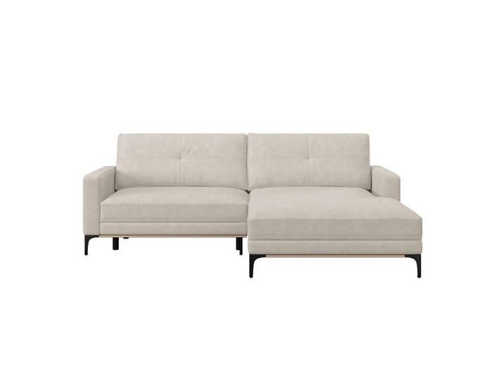 Ecksofa mit Schlaffunktion & Bettkasten Bergamo Creme