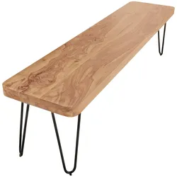 ESSZIMMERBANK BAGLI Massivholz Landhausstil, Akazie 160x40x45 cm