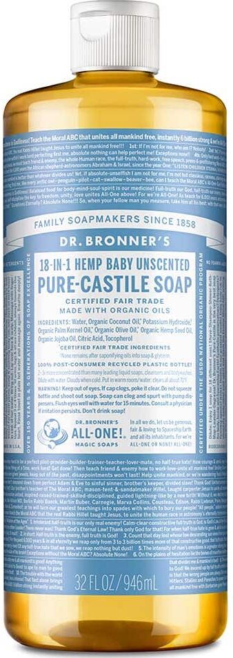 Dr. Bronner's Jabón sin Aroma 335ml