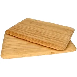 2er Set Schneidebrett Batiha Bambus 25x35x1,5cm - 24501324