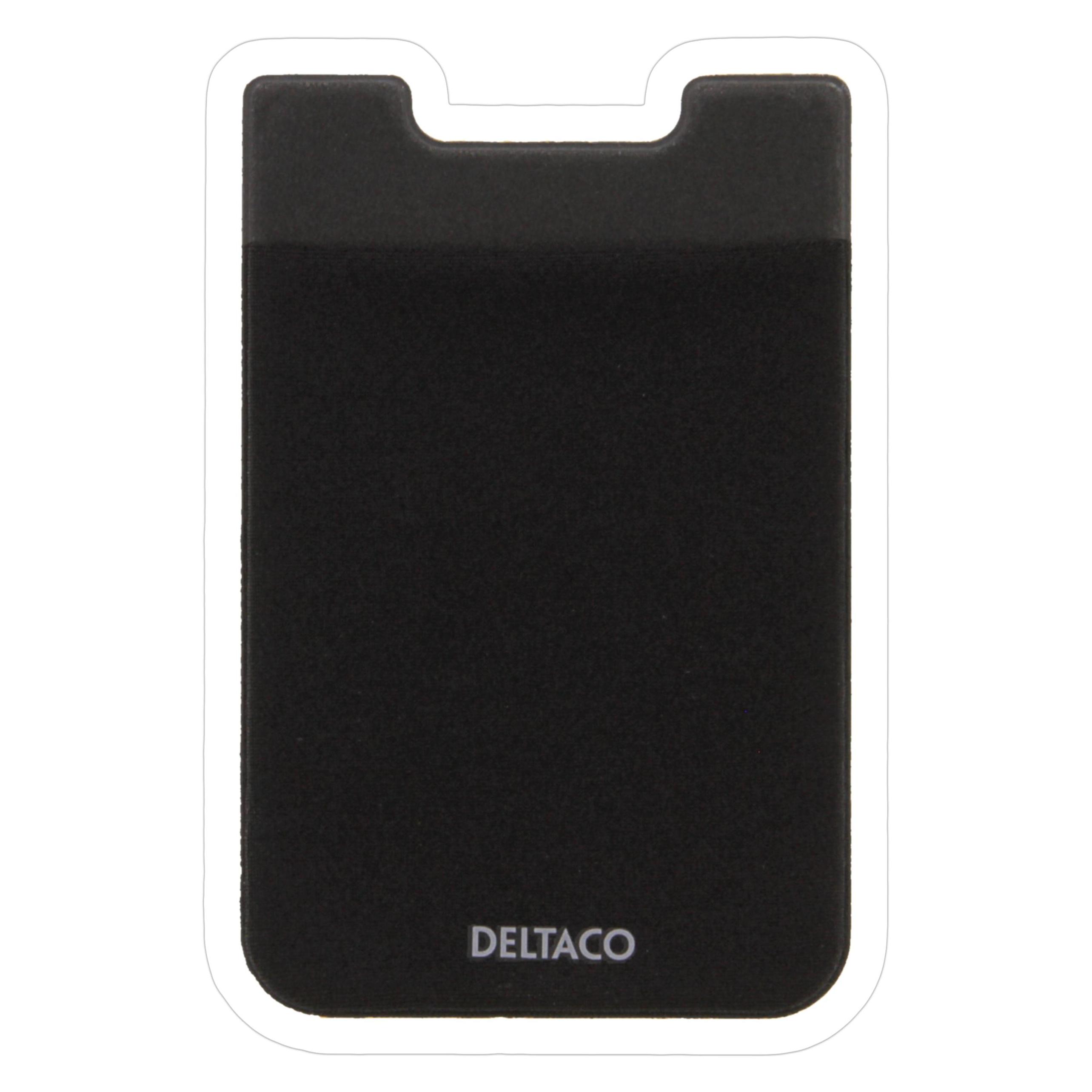 Deltaco Cardholder for Smartphones, 3M Lim - Black (MCASE-CH001)