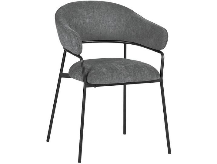 Stuhl REBECCA Stoff grau