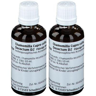Chamomilla Cupro culta Radix D 2 Dilution 2x 2x50 ml