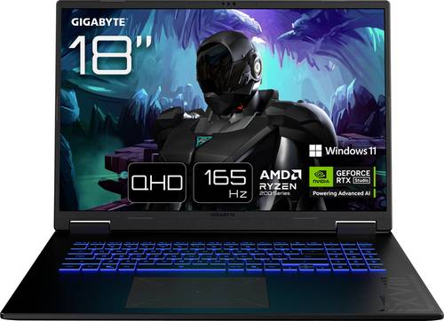 Gigabyte Gaming Notebook GAMING A18 45.7cm (18 Zoll) WQXGA AMD Ryzen 7 260 32GB RAM 1TB SSD Deutsch, QWERTZ AMD AMD Radeon