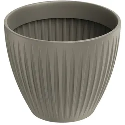 Prosperplast - Blumentopf aus rotationsgeformtem Kunststoff 11L Ø30x25cm in farbe Mokka - Latia Round ETHICK