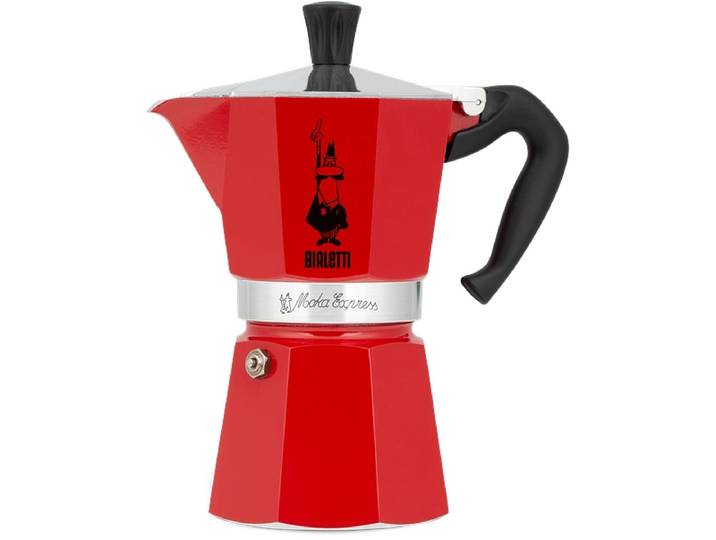BIALETTI Italienische Kaffeemaschine BIA-MOKA-EXPR-3TZ-RD 0.13L