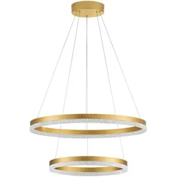 Nova Luce 9530230 Adria LED Pendelleuchte Messing Gold