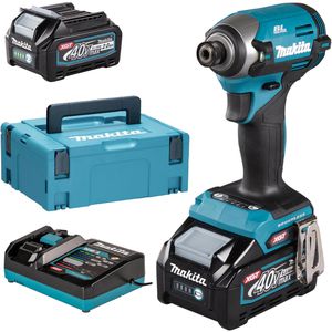 Makita Akku-Schlagschrauber TD003GA202, 210Nm, 40V / 2,0Ah, mit 2 Akkus, Ladegerät und Koffer + GRATIS Prämie