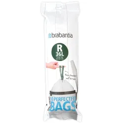 Brabantia 115622 Abfallbeutel 36 l Weiß 10 Stück(e)