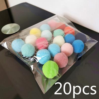 Pet Hub 10 Pcs lot Interactive Cute Cat Toys: Stretch Plush Balls, Soft & Colorful Assorted Fun For Playful Cats! 20pcs