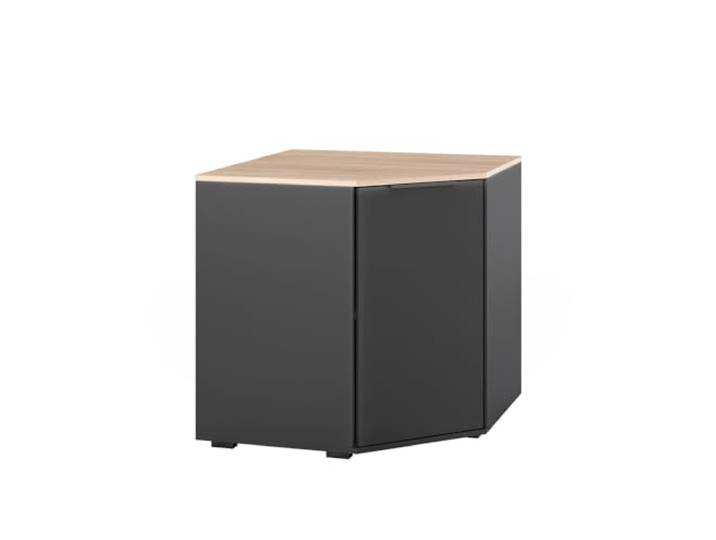 Vicco Kommode Betti, Anthrazit/Sonoma, 77.9 x 77.9 cm mit 1 Türen, zur Aufbewahrung von Kleidung und Alltagsgegenständen