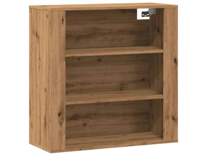 Helloshop26 Wandschrank, praktisch, 80 x 33 x 80 cm, handwerkliches Design, gemütliche Atmosphäre, aus Holz, Eiche, handgefertigt, 02_0051028