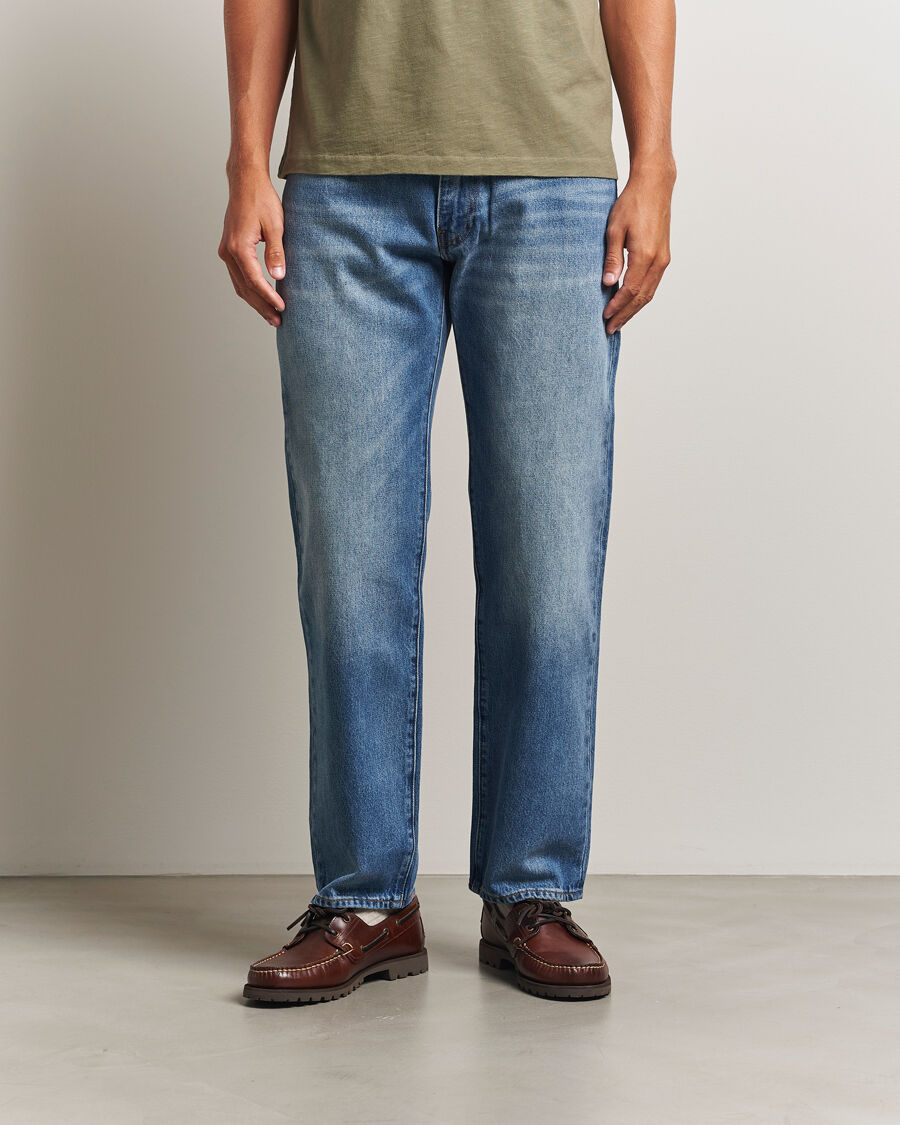 Levi's 555 Relaxed Straight Jeans Indigo Champion men W34L30 Blå