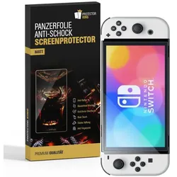 3x Panzerfolie für Nintendo Switch Oled Anti-Shock matt entspiegelt Displayschutz Schutzfolie Folie Screen-Protector