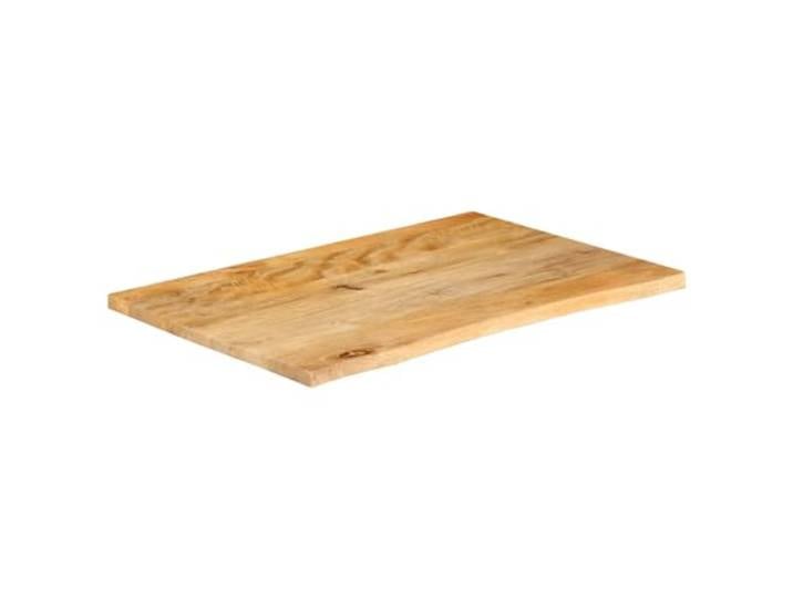 GKHPYURE Tischplatte mit lebenden Kanten, 70 x 60 x 3,8 cm, Massivholz Finish und 1 Seitenkante, einzigartige Maserung, glatte Oberfläche, privat und gewerblich