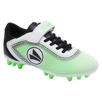 Fußballschuh JAKO "J-SFG COURSE EV", Herren, Gr. 31, Mesh, grün (weiß, neongrün), Synthetik, Textil, Schuhe Fußballschuh, für Rasenplätze