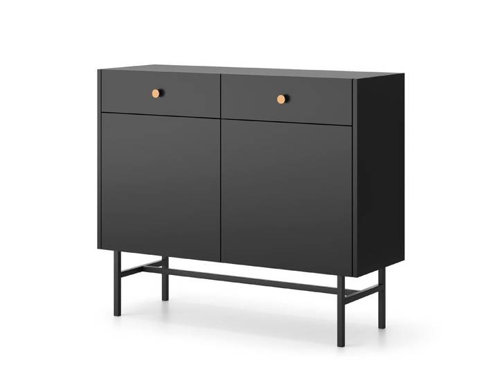 Compleo Kommode schmal DAVS. Breite: 105 cm, Japandi-Stil