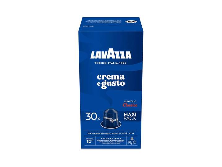 Lavazza Crema e Gusto Classico Kaffee 30 Aluminium Kapseln (Nespresso®)
