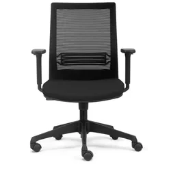 Euroseats Evora Bürostuhl mit Kunststoff-Fußstütze, DIN-Gasdruckfeder, 1-Arretierungs-Kippmechanismus, einstellbare Gewichtseinstellung