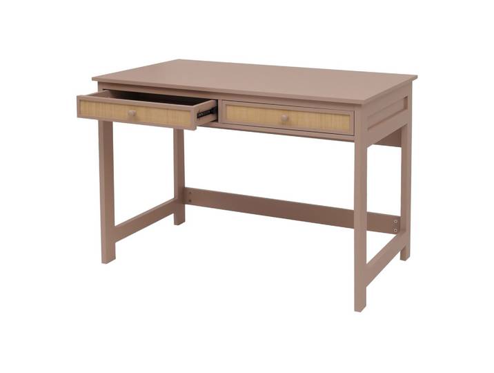 SCHREIBTISCH quadratisch taupe