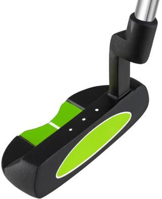 Costway Junior Mallet Putter Individual Gold Club for 8-10 years old Kids-Green